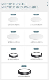 Round LED Panel Lights 15W 20W 30W 50W Downlight 220v LED Surface Ceiling Lamp For Kitchen Lighting