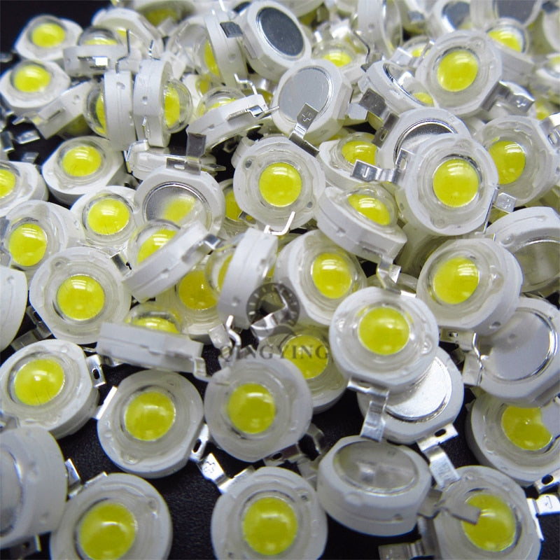 LED Light-Emitting Diode 10pcs 1W 3W High Power LEDs Chip SMD Warm White Red Green Blue Yellow For SpotLight Downlight Lamp Bulb