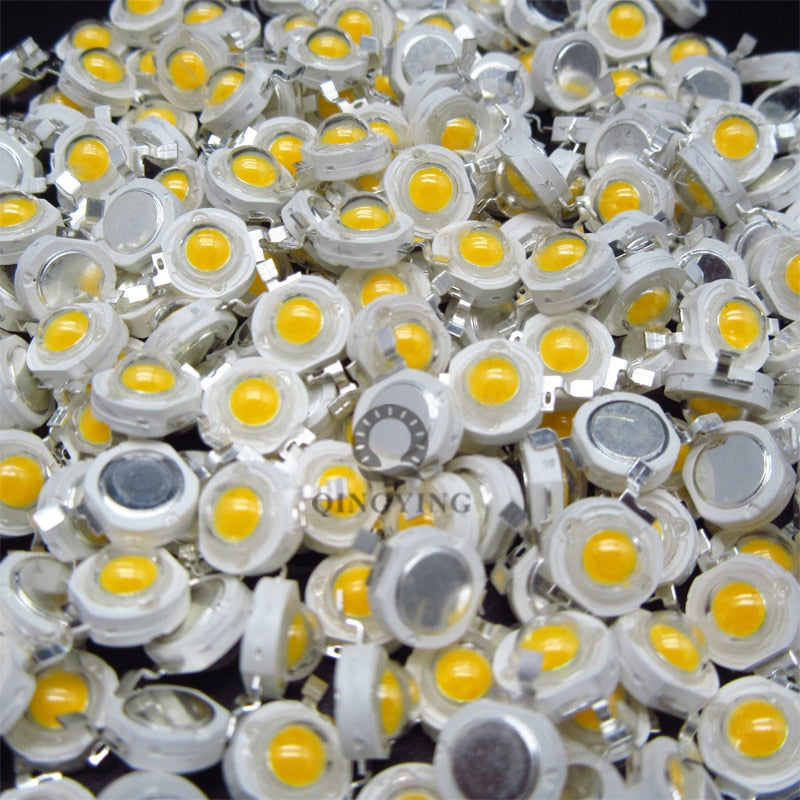 LED Light-Emitting Diode 10pcs 1W 3W High Power LEDs Chip SMD Warm White Red Green Blue Yellow For SpotLight Downlight Lamp Bulb