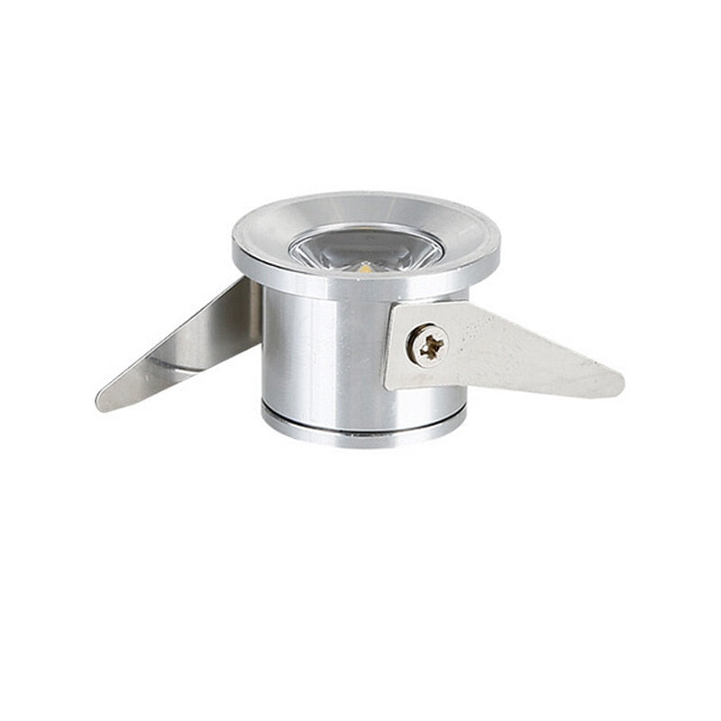 Silvery/Black/Golden Mini LED Downlights 1W 3W 100V-240V 12V embedded Jewelry Display Ceiling Recessed Cabinet Spot Lamp