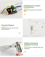 Kaguyahime Magnet LED Module Light Panel For Celling 220V 12W 18W 24W LED Circular Ceiling Spot Downlight Replace Tube Lamp Bulb