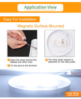 Kaguyahime Magnet LED Module Light Panel For Celling 220V 12W 18W 24W LED Circular Ceiling Spot Downlight Replace Tube Lamp Bulb