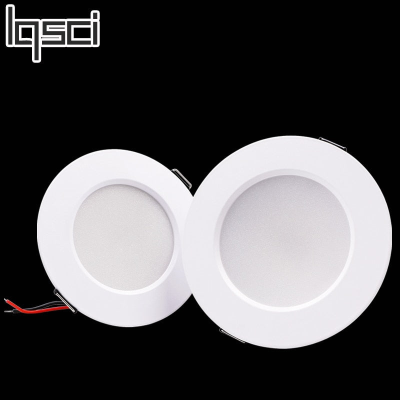 Lqsci LED Downlight 5W 7W 9W 12W 15W Round Recessed Lamp 220V 230V 240V Led Bulb Bedroom Kitchen Indoor LED Spot Lighting