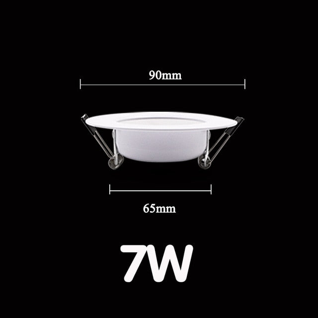 Lqsci LED Downlight 5W 7W 9W 12W 15W Round Recessed Lamp 220V 230V 240V Led Bulb Bedroom Kitchen Indoor LED Spot Lighting