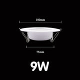 Lqsci LED Downlight 5W 7W 9W 12W 15W Round Recessed Lamp 220V 230V 240V Led Bulb Bedroom Kitchen Indoor LED Spot Lighting