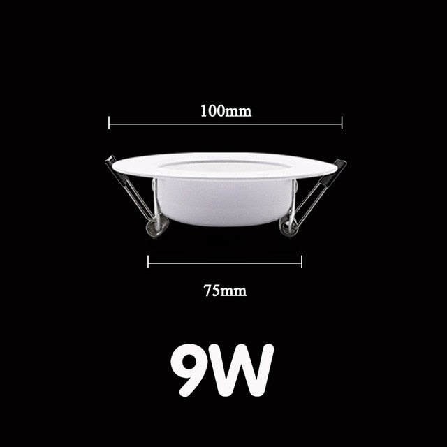 Lqsci LED Downlight 5W 7W 9W 12W 15W Round Recessed Lamp 220V 230V 240V Led Bulb Bedroom Kitchen Indoor LED Spot Lighting