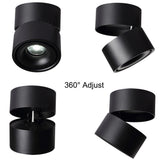 LED Downlight 1Pcs 12W Rail Track Fixture COB 10W Surface Mounted Downlight 7W Ceiling Light For Shop Stores Home Decorating