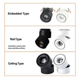 LED Downlight 1Pcs 12W Rail Track Fixture COB 10W Surface Mounted Downlight 7W Ceiling Light For Shop Stores Home Decorating