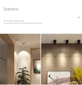 Dimmable folding surface mounted spotlight led living room ceiling ceiling downlight cob adjustable angle clothing store 7W 12W