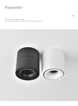 Dimmable folding surface mounted spotlight led living room ceiling ceiling downlight cob adjustable angle clothing store 7W 12W