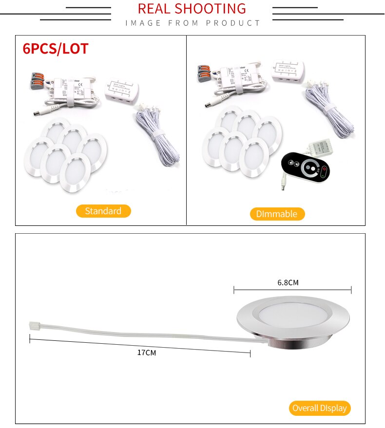 Spot LED Slim Embedded Spotlight Ceiling Downlight 110V-220V Kitchen Cabinet Display Cabinet Bathroom Light  Built-in
