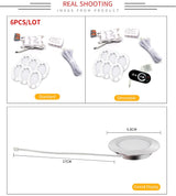 Spot LED Slim Embedded Spotlight Ceiling Downlight 110V-220V Kitchen Cabinet Display Cabinet Bathroom Light  Built-in