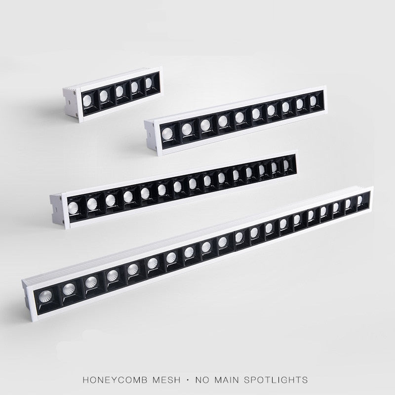 Dimmable LED Downlight Spot Light Line Light Bar Creative Linear Long Strip 10W 20W 30W 40W Living Room Corridor Recessed