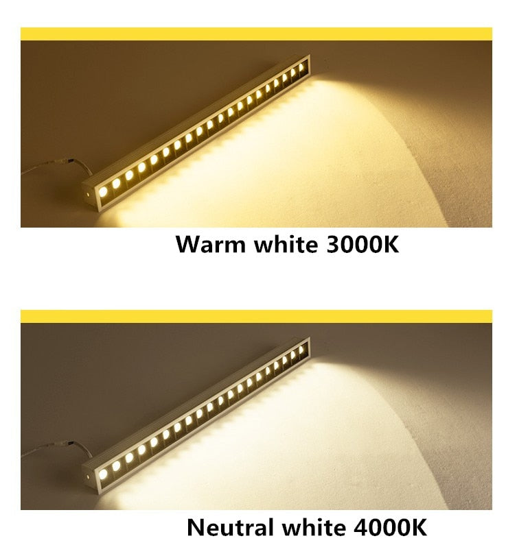 Line Spot Led Dimmable LED Downlight Spot Light Line Light Bar Creative Linear Long ...