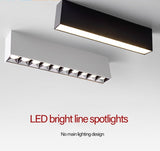 Led Surface Mounted Track Floodlight Anti-glare Long Strip Magnetic Lights Living Room Office Exhibition Ceiling Spot Lighting