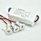 1W Ceiling Spotlights + Triac Dimmable Power Supply LED 15mm Downlight 12V Cabinet Lighting 30/120 DIY Decoration Lamp Kitchen