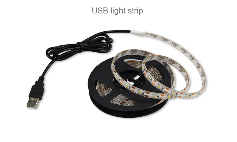 Motion Sensor LED Under Cabinet Light USB Led Strips Flexible PIR Night Light Smart LED Lamp Kitchen Bedroom downlights Lighting