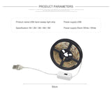 Motion Sensor LED Under Cabinet Light USB Led Strips Flexible PIR Night Light Smart LED Lamp Kitchen Bedroom downlights Lighting