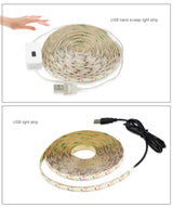 Motion Sensor LED Under Cabinet Light USB Led Strips Flexible PIR Night Light Smart LED Lamp Kitchen Bedroom downlights Lighting