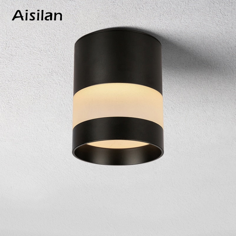 Aisilan LED Downlight Surface mounted ceiling downlight, black, white or golden soft light led spot lights Ceiling Fixtures