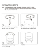 Aisilan LED Downlight Surface mounted ceiling downlight, black, white or golden soft light led spot lights Ceiling Fixtures