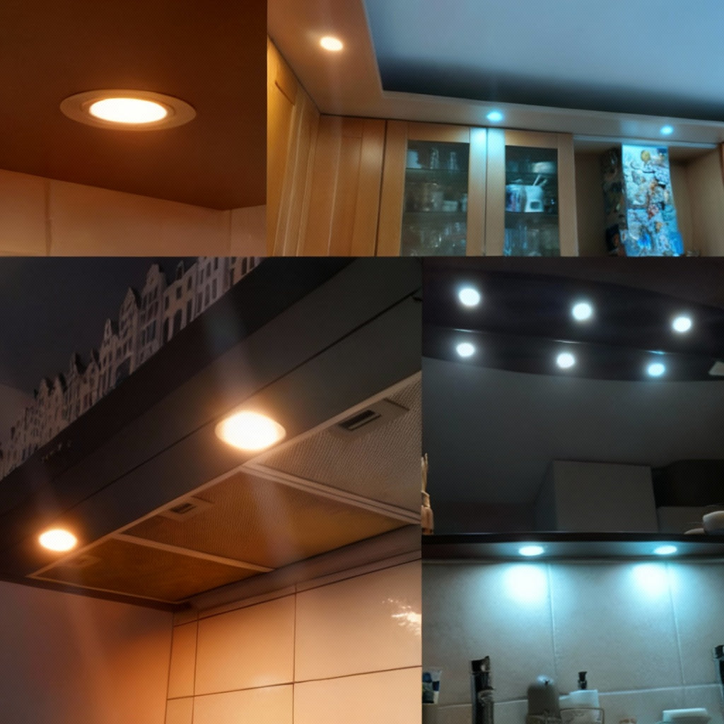 Stainless Steel 3W 12V 24V 14mm Slim Mini LED Downlight Lights+ Ultra-thin 100-240V Driver Adapter Kitchen Dining Lighting