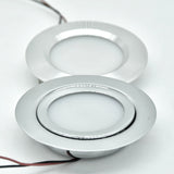Stainless Steel 3W 12V 24V 14mm Slim Mini LED Downlight Lights+ Ultra-thin 100-240V Driver Adapter Kitchen Dining Lighting