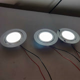Stainless Steel 3W 12V 24V 14mm Slim Mini LED Downlight Lights+ Ultra-thin 100-240V Driver Adapter Kitchen Dining Lighting