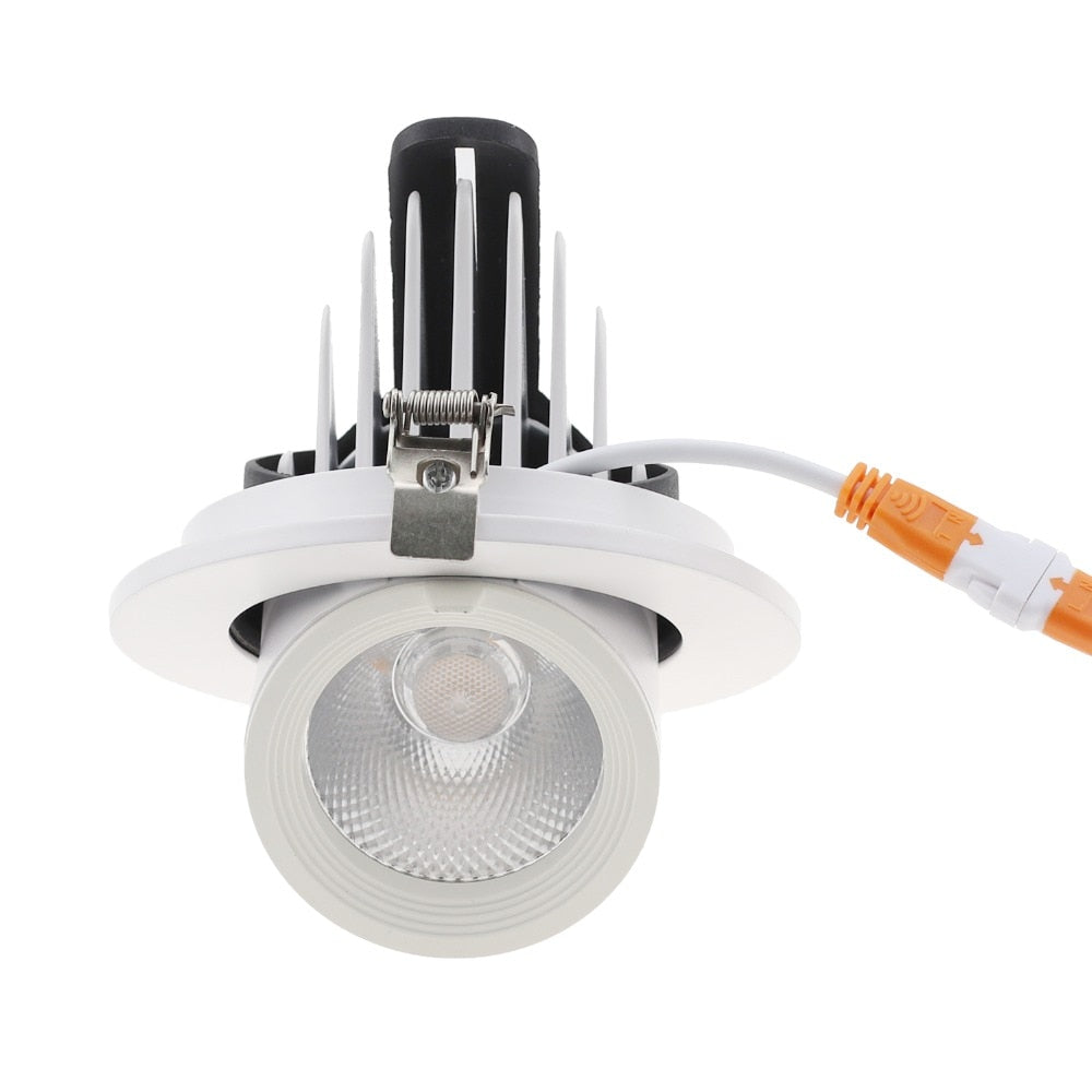 Adjustable 360 LED Spot Downlight Ceiling Down light Rotatable LED Trunk light Gimbal Gimble Direction Adjustable LED Spot light