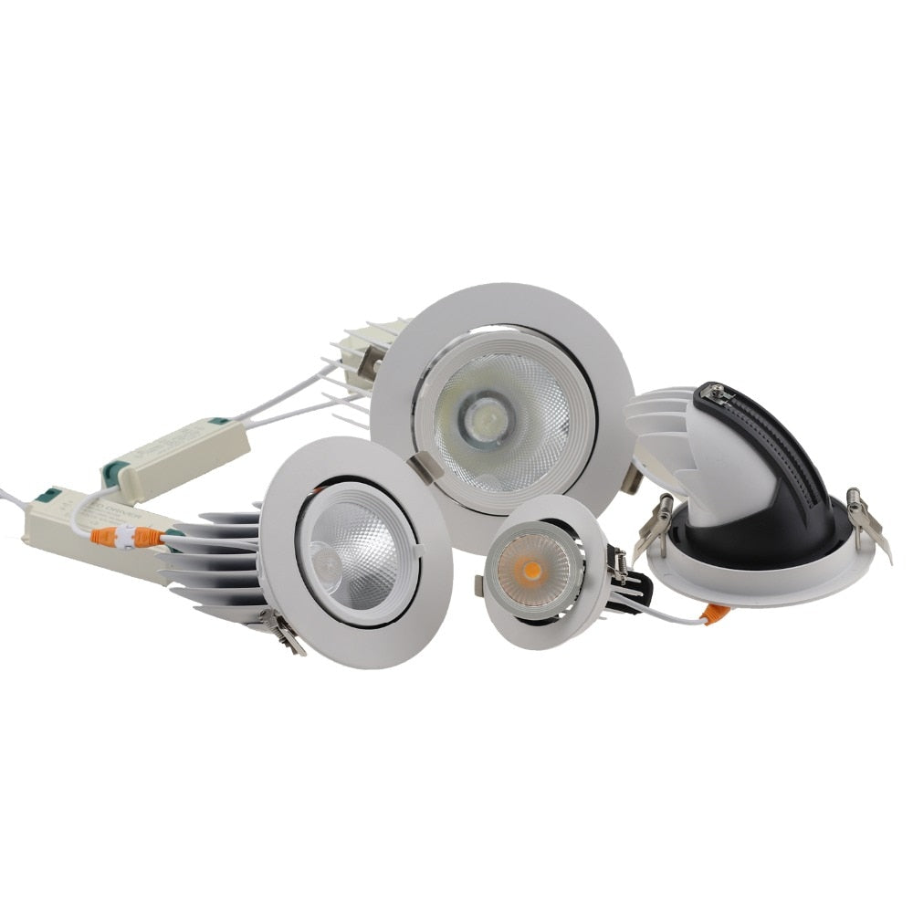 Adjustable 360 LED Spot Downlight Ceiling Down light Rotatable LED Trunk light Gimbal Gimble Direction Adjustable LED Spot light