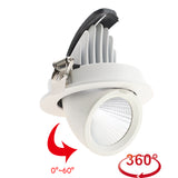 Adjustable 360 LED Spot Downlight Ceiling Down light Rotatable LED Trunk light Gimbal Gimble Direction Adjustable LED Spot light