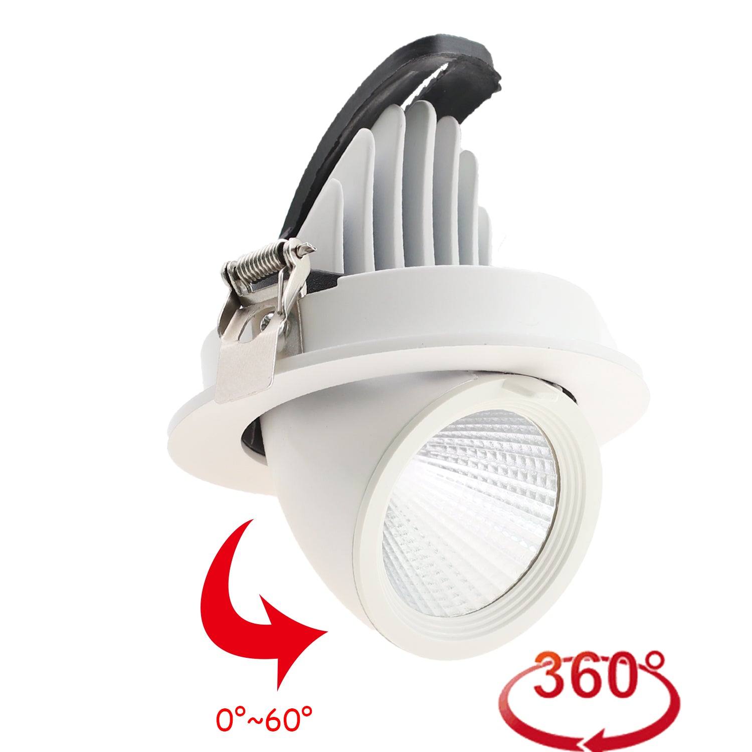 Adjustable 360 LED Spot Downlight Ceiling Down light Rotatable LED Trunk light Gimbal Gimble Direction Adjustable LED Spot light