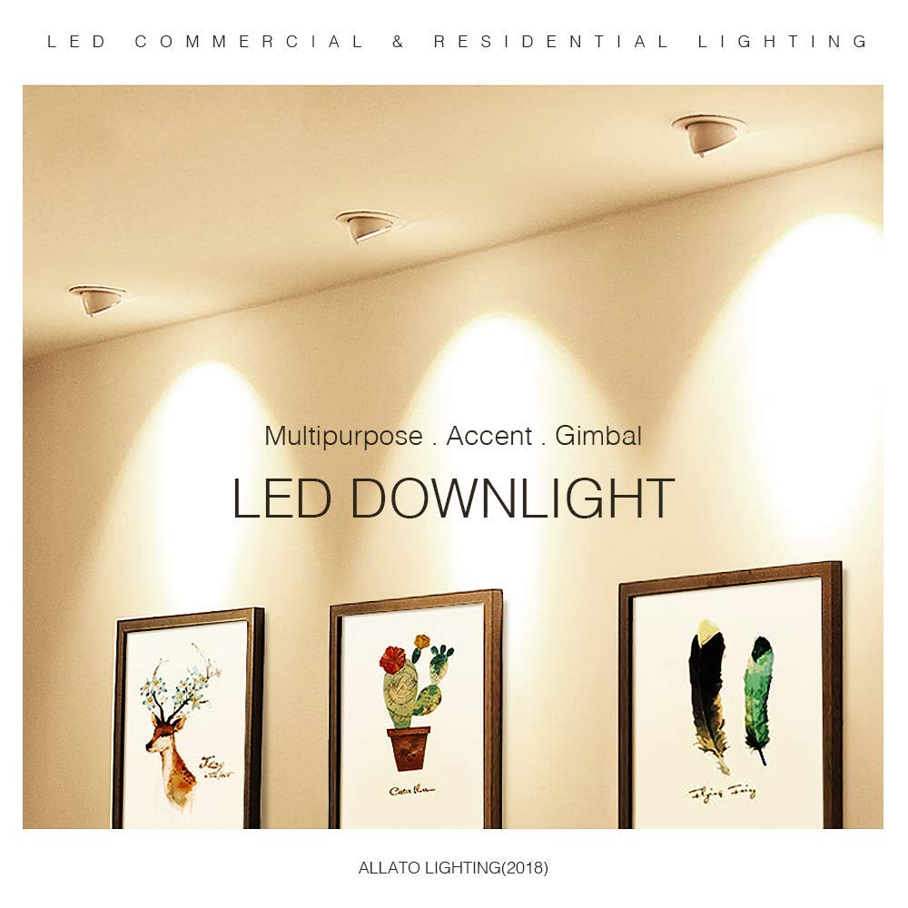 Adjustable 360 LED Spot Downlight Ceiling Down light Rotatable LED Trunk light Gimbal Gimble Direction Adjustable LED Spot light