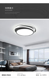 LED ceiling chandeliers for kids, living room, bedroom, kitchen, 28W 36W Black color LED light downlights