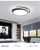 LED ceiling chandeliers for kids, living room, bedroom, kitchen, 28W 36W Black color LED light downlights