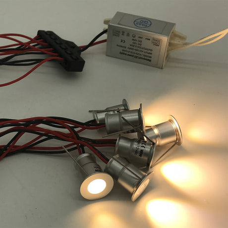 1W Mini Lighting 12V + AC100-240V 0-10V PWM Dimmable Power Supply Led Downlight CE TUV ETL Hotel Sauna Furniture Lighting