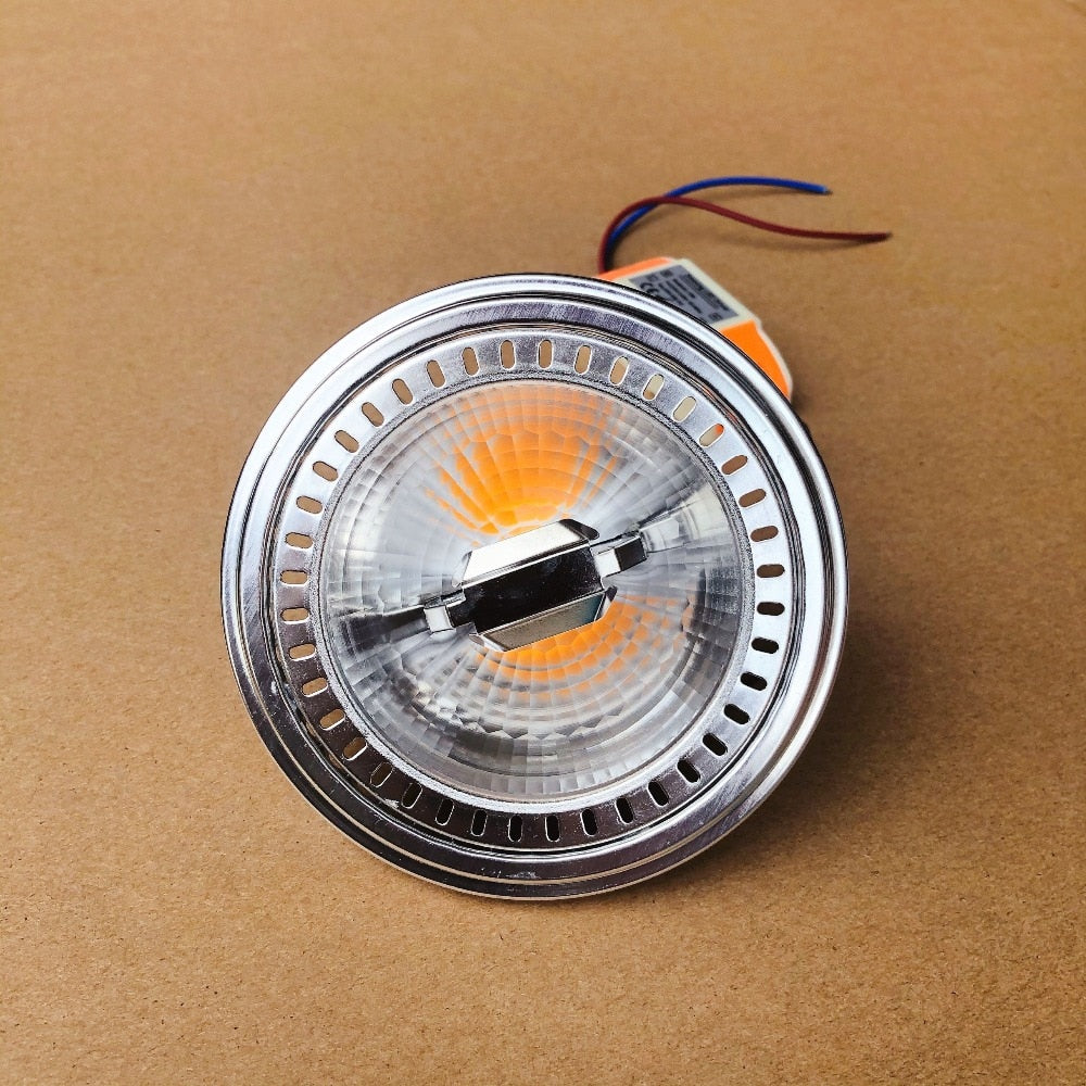 High Power AR111 LED Spotlight 15W COB Dimmable LED Downlight Warm Cool White 15W AC85-265V DC12V LED Ceiling Lamps Bulb Lights