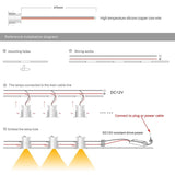 1W LED Spotlight Recessed Ceiling Light DC12V Kitchen Cabinet Downlight 30D/120D Indoor Decoration Foco Led 9pcs With Driver