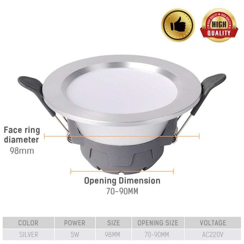 2.5 inch 5W 3 Color LED downlight 5W embedded round LED spotlight ceiling light indoor lighting ceiling light