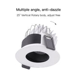 MR.XRZ 10W Recessed COB Led Downlights Adjustable Round Anti Dazzle Ceiling Spots Lights Lamps For Indoor Home