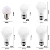 LED Bulb Lamps E27 AC220V 240V 10pcs Real Power LED Lamp 18W 15W 12W 9W 6W 3W Lampada LED Spotlight Table lamp LED Light