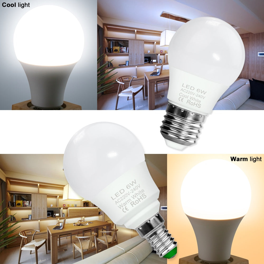 LED Bulb Lights 220v Spot Bulb E14 LED Lamp Indoor Light 3w 6w 9w 12w 15w 18w 20w LED E27 Candle Foco Lamp Spotlight Home Decor