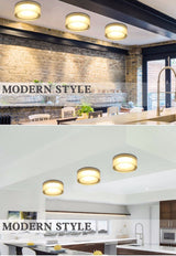 Round Warm White/White LED Crystal Downlight 1W 3W 5W 7W LED Ceiling Recessed Surface Mounted Spot Light for Home Decoration