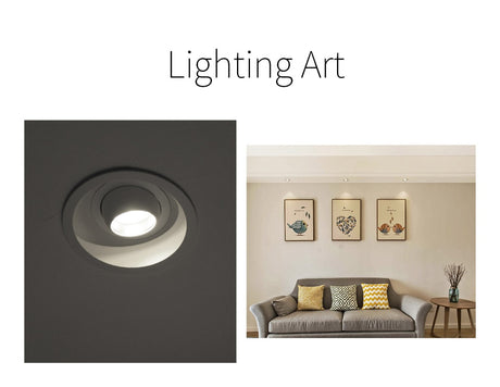  LED Downlight Angle Adjustable Built-in LED Spot light EncastrableAC90-260V White 7W  for Indoor Lighting