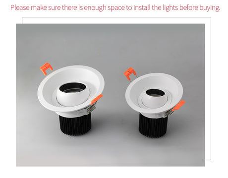  LED Downlight Angle Adjustable Built-in LED Spot light EncastrableAC90-260V White 7W  for Indoor Lighting