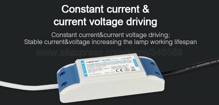 MiBoxer 15W RGB+CCT IP54 Downlight AC 110V 220V Input FUT069 2.4G RF Wireless Remote WiFi APP Alexa Google Voice Control