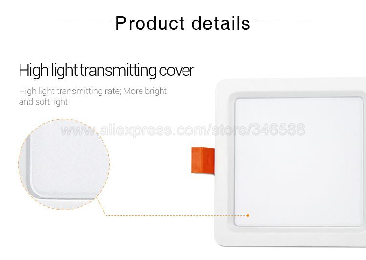 Mi.Light FUT064 9W RGB+CCT Square LED Downlight AC110V 220V LED Ceiling Spotlight 2.4G Wireless Control WiFi APP Voice Control
