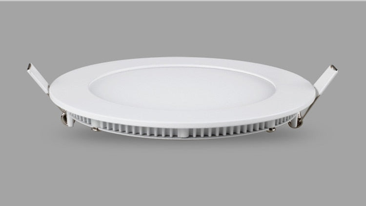 LED Panel Lights Ceiling Round Recessed Lamp Aluminum Ultra Thin Downlights 3W 4W 6W 9W 12W 15W 18W 24W Spotlight Light Fixtures