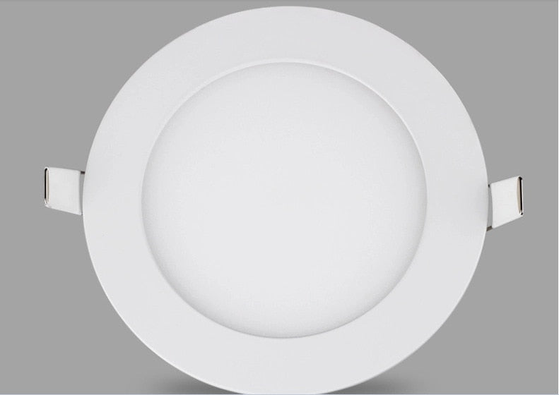 LED Panel Lights Ceiling Round Recessed Lamp Aluminum Ultra Thin Downlights 3W 4W 6W 9W 12W 15W 18W 24W Spotlight Light Fixtures