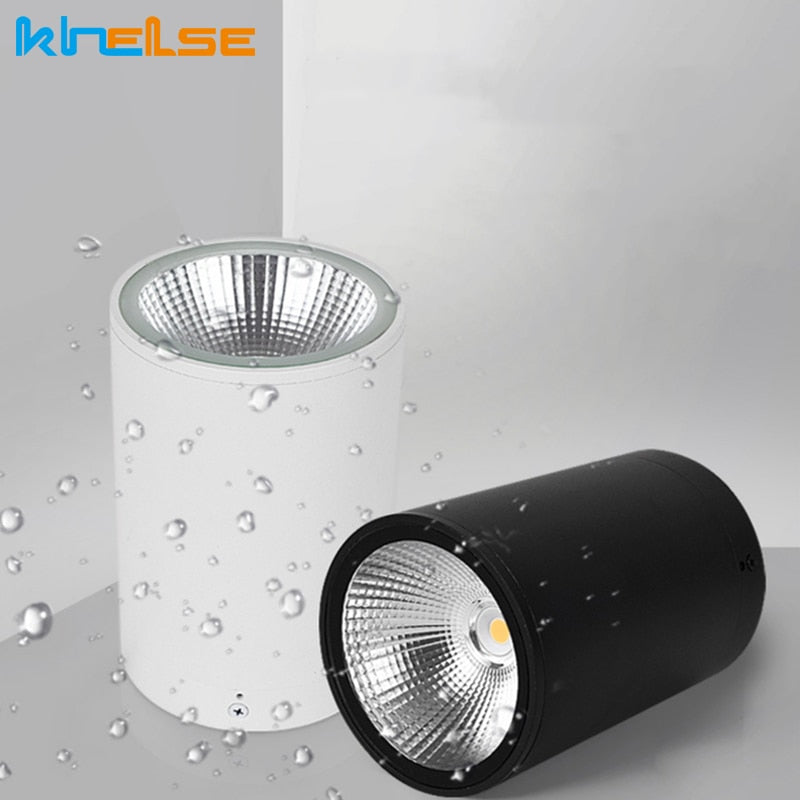 LED Waterproof IP65 COB Ceiling Downlight Surface Mounted Balcony Terrace Hotel Kitchen Bathroom Lamp